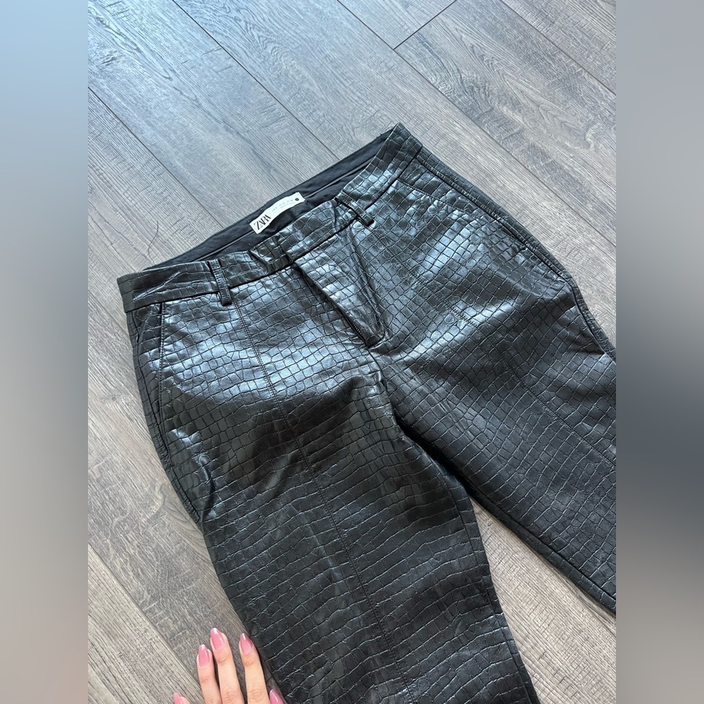ZARA Croc Pants - Picture 2 of 8